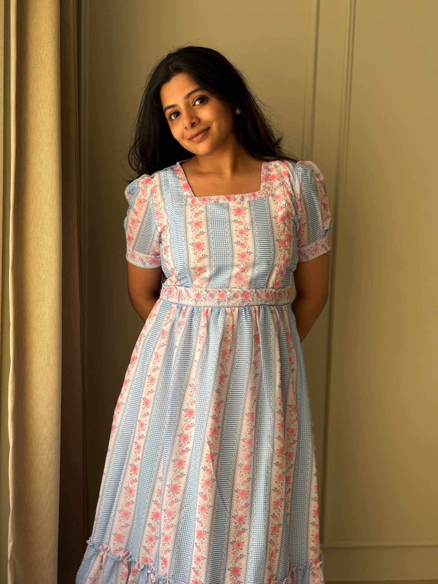 British Rose Maternity Feeding Dress