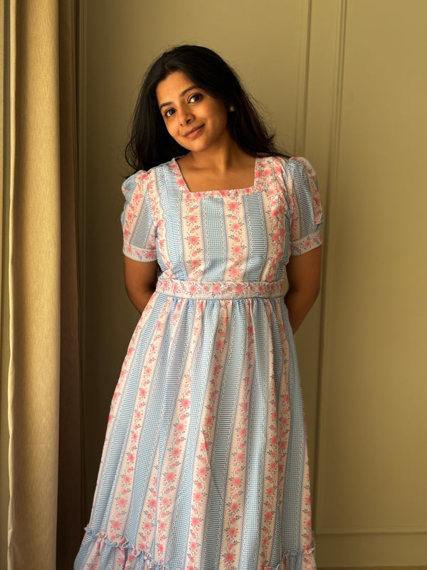 British Rose Maternity Feeding Dress