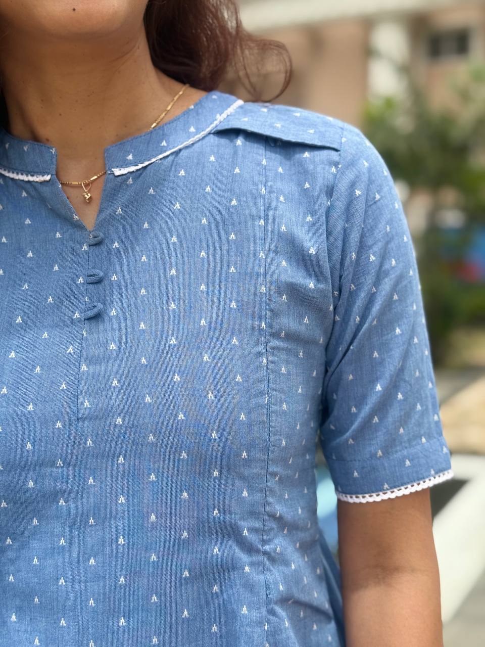 Paint me blue Maternity Feeding Salwar set