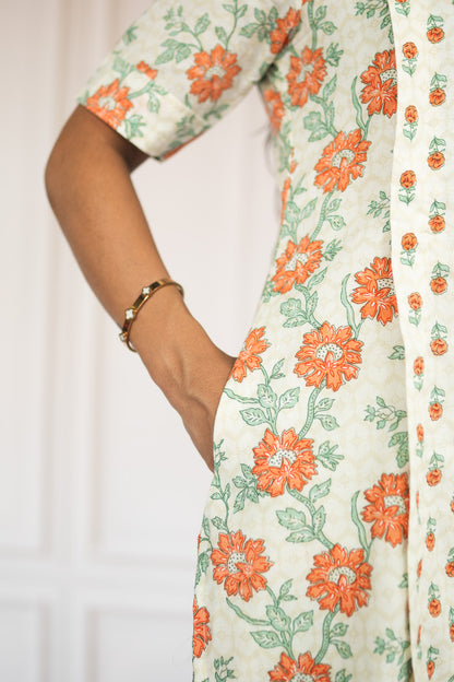 Orange Buds Maternity Feeding Kurta