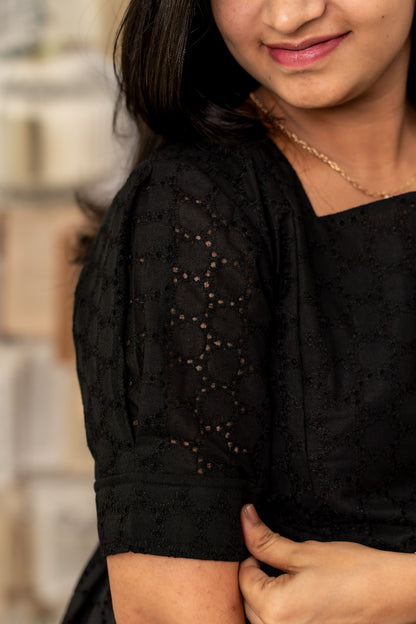 Black Beauty Maternity Feeding Dress