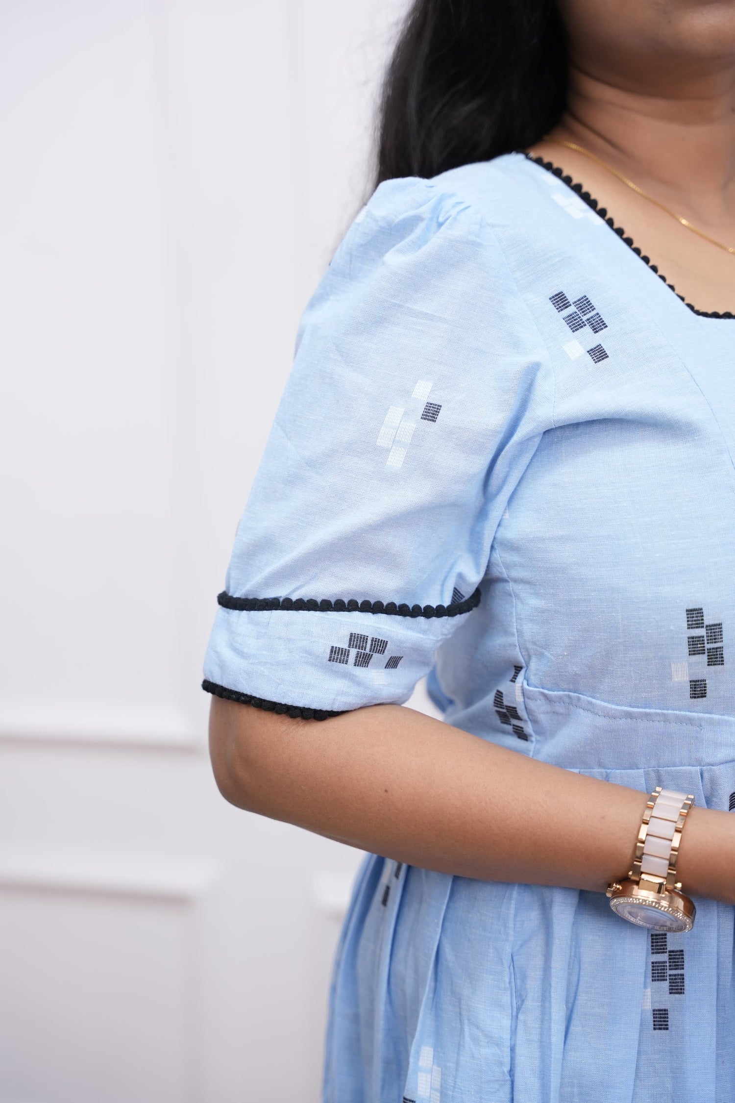 Cloud Berry Maternity Feeding Dress