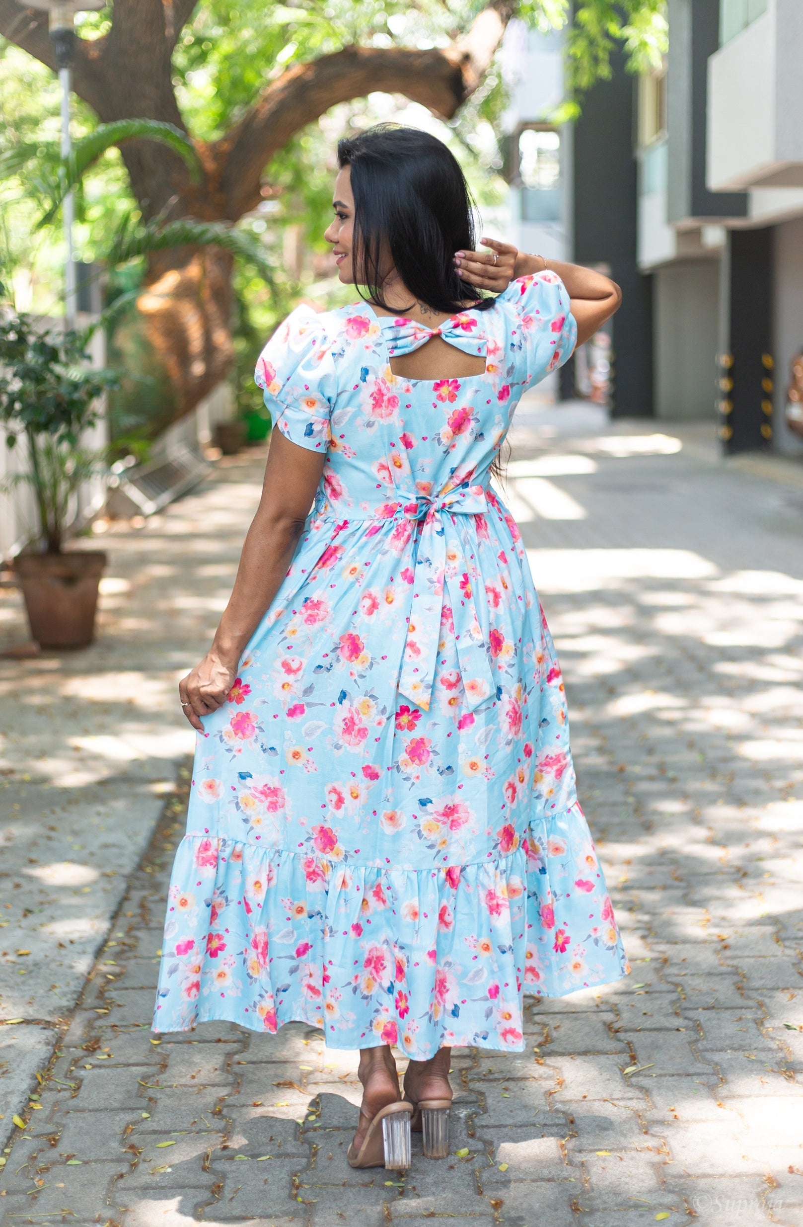 Dreamy Floral Maternity Feeding Dress