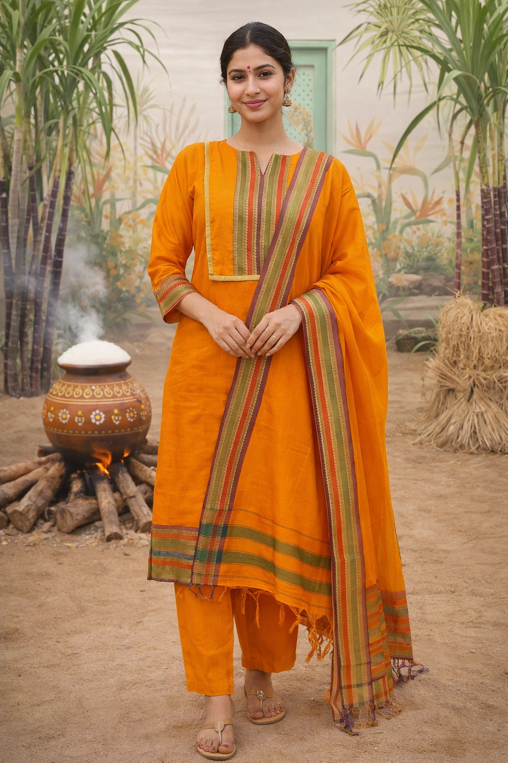 Selvam Maternity Feeding salwar Set