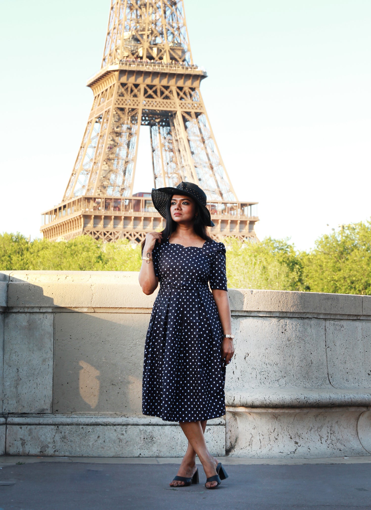 Prettiest polka Maternity Feeding Dress