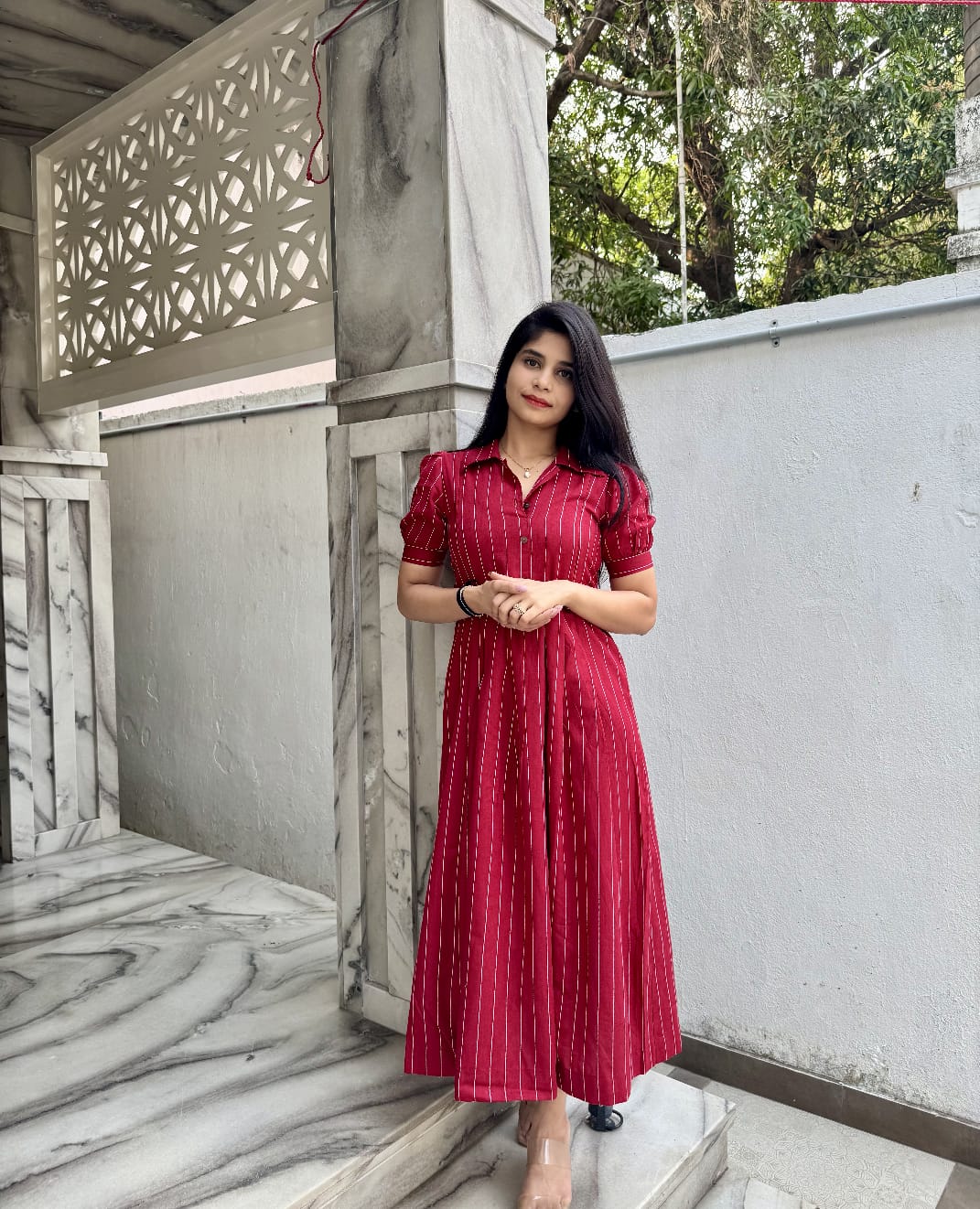 Cherry Maternity Feeding Dress