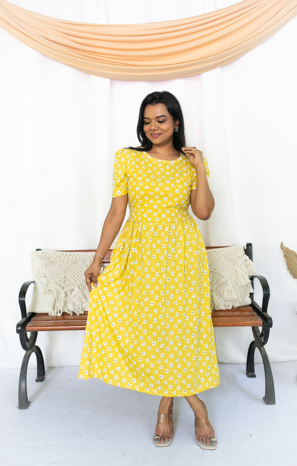 Daisy Dot Zipless Feeding Dress