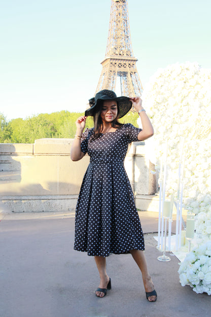 Prettiest polka Maternity Feeding Dress