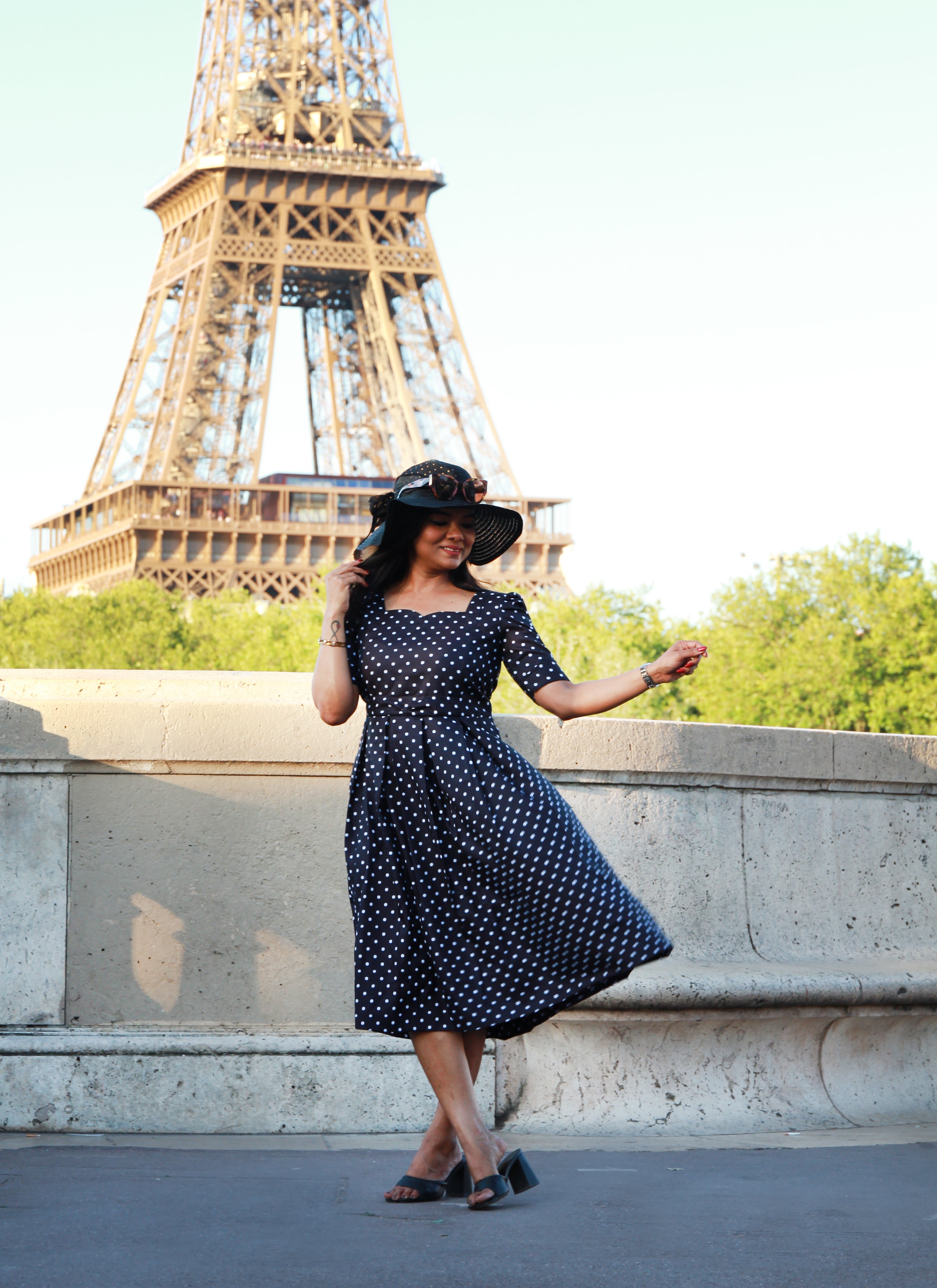 Prettiest polka Maternity Feeding Dress