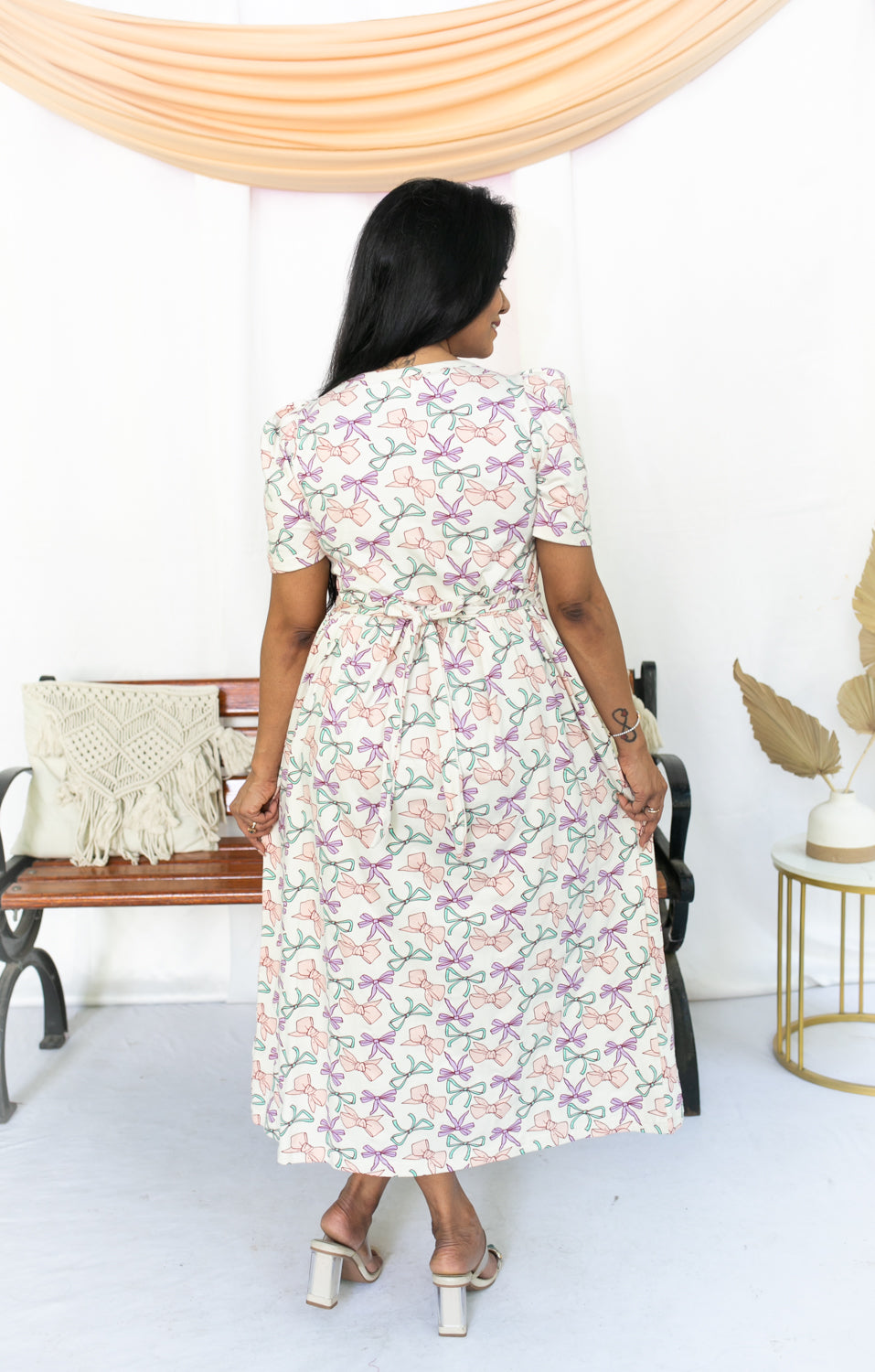Pastel Bow Zipless Feeding Dress