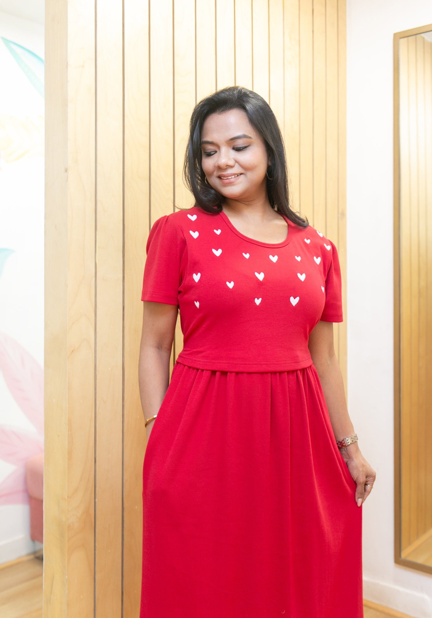 Sweet Heart Zipless Feeding Frock