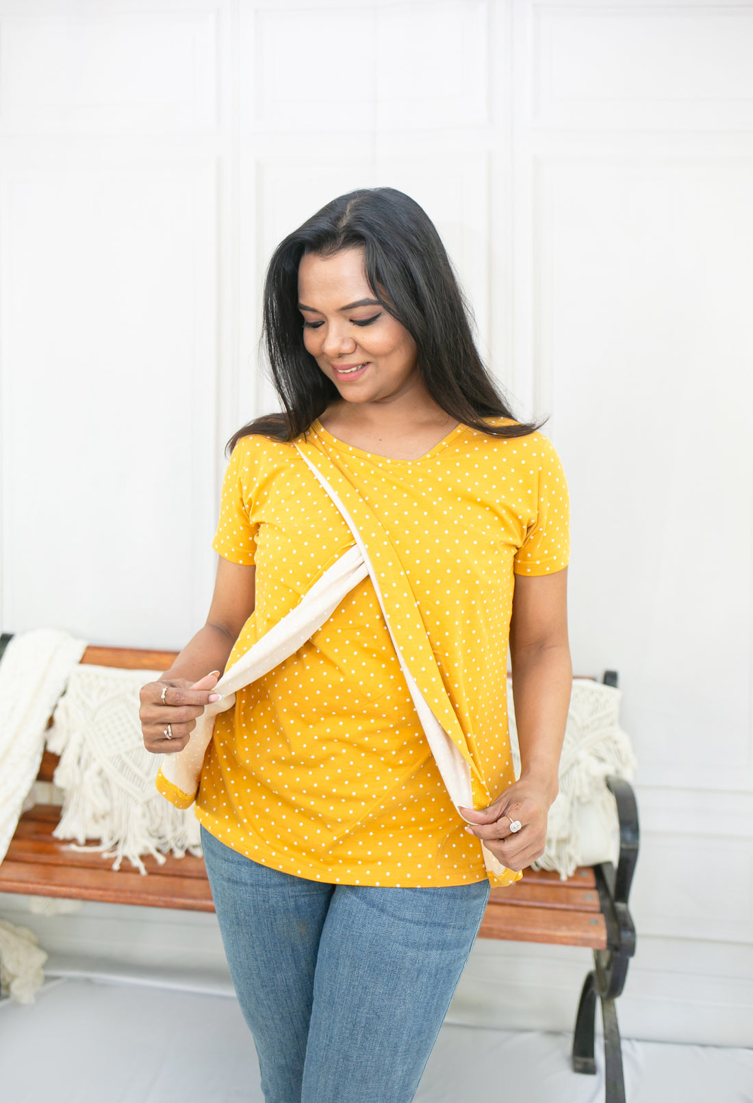 Sunshine Dots zipless Feeding T-Shirt
