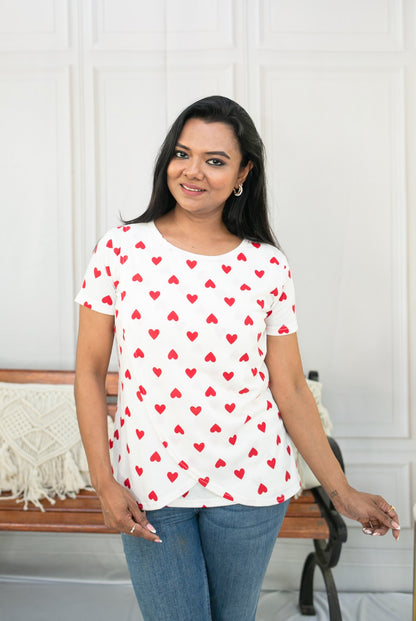 Wrapped in love zipless Feeding T-Shirt