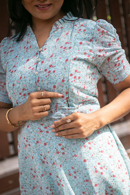 Little Blooms Maternity Feeding Dress