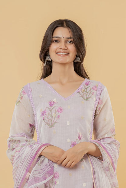 Lovingly Lavenderish Feeding Salwar Set