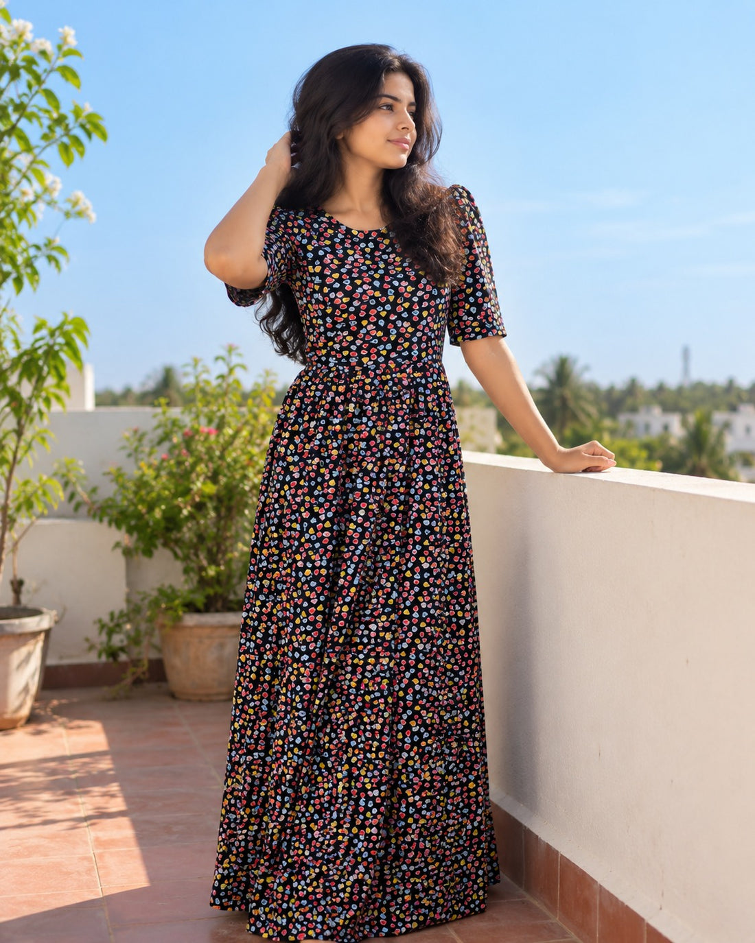 Colourfull hearts Zipless Feeding maxi