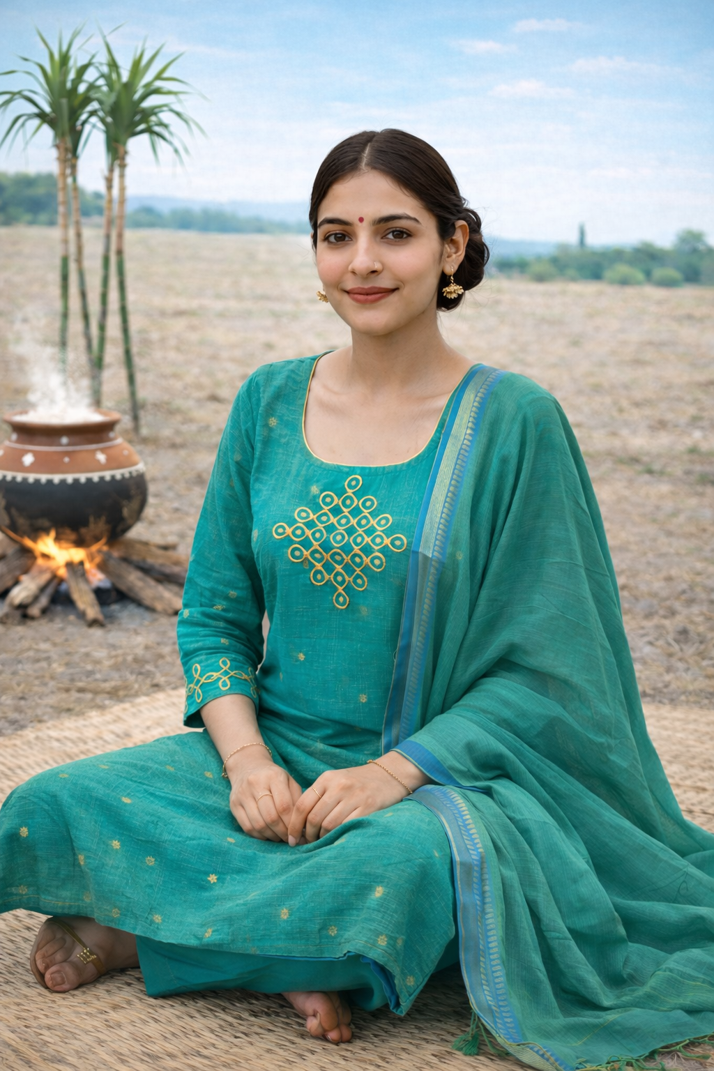 Alagu Maternity Feeding Salwar Set