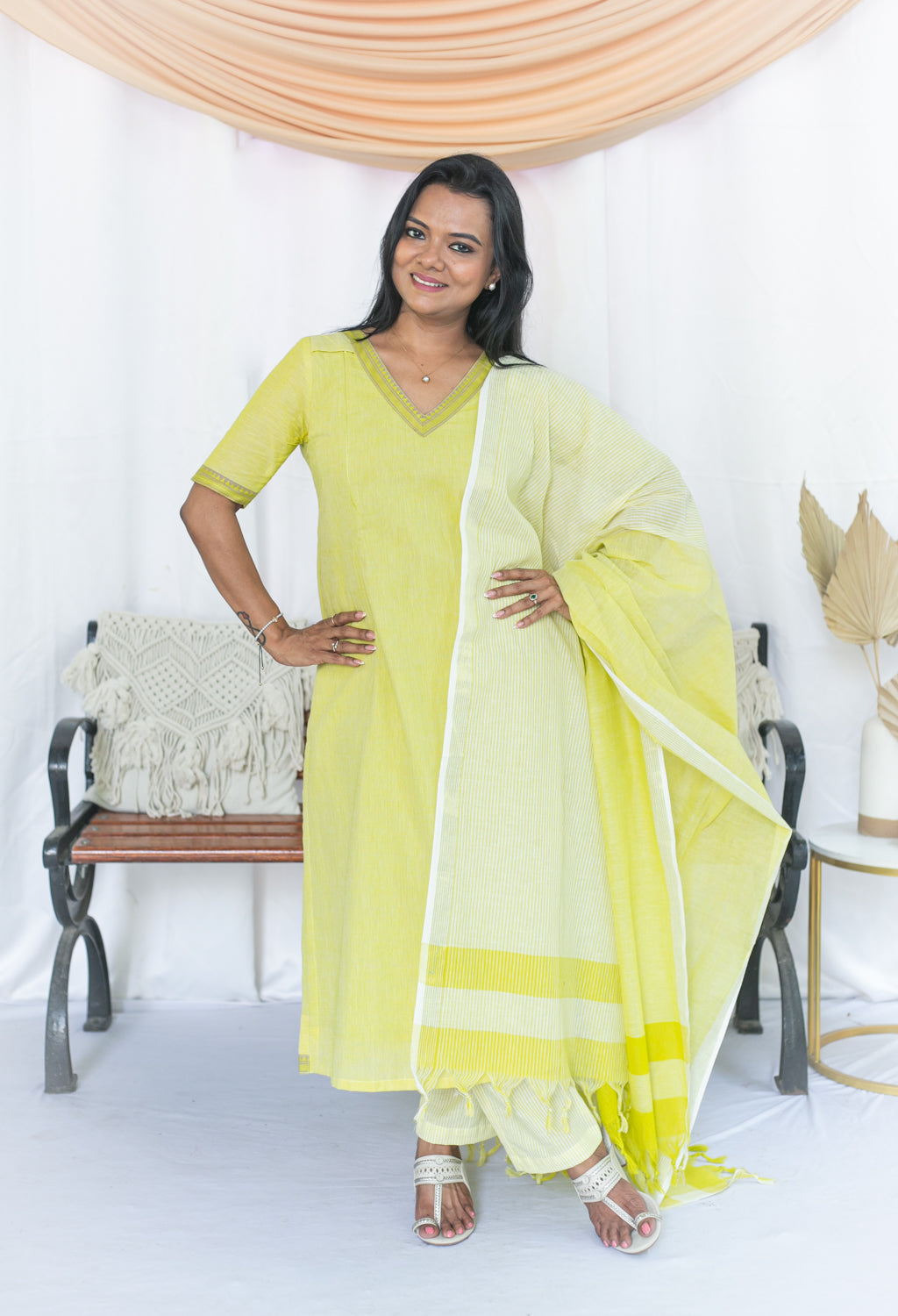 Lemon Ice Maternity Feeding Salwar