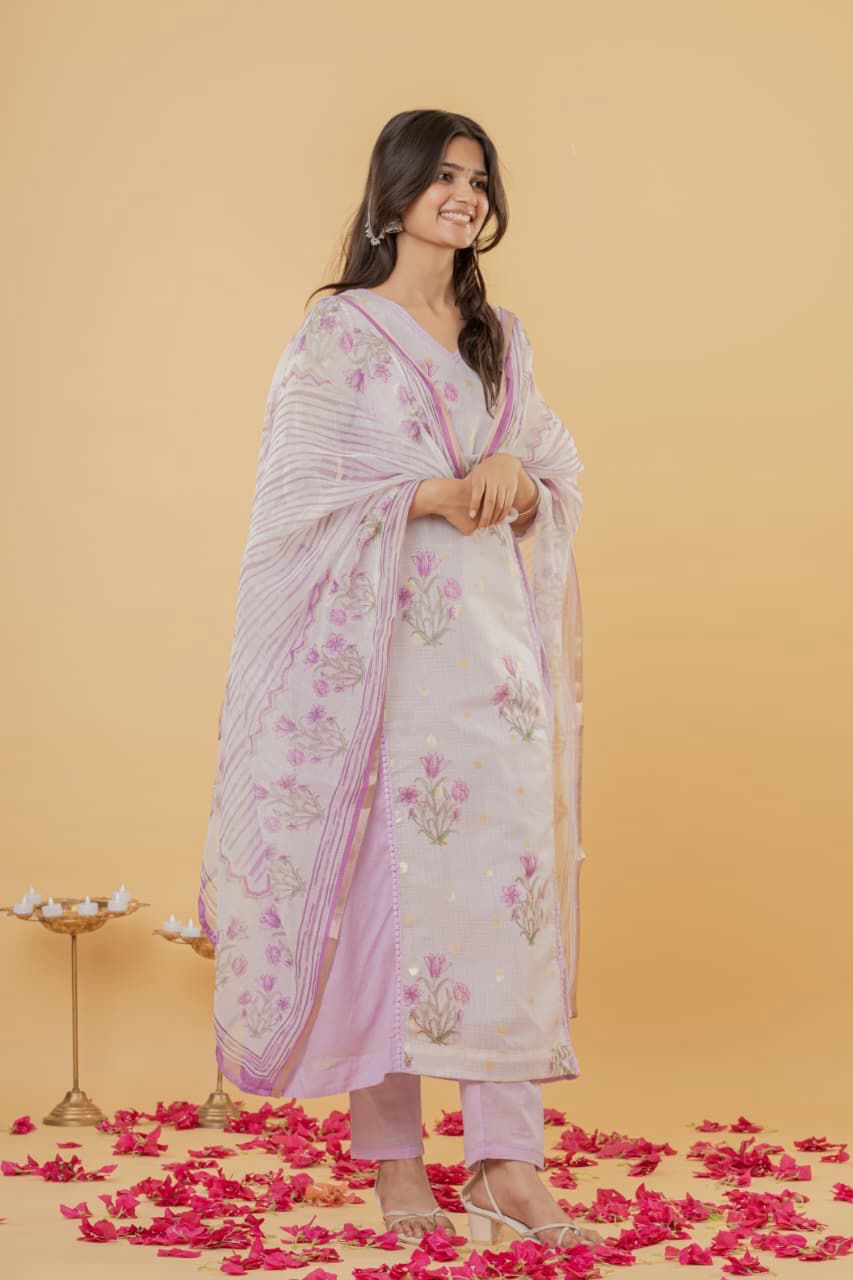 Lovingly Lavenderish Feeding Salwar Set