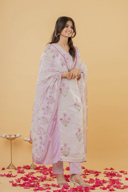 Lovingly Lavenderish Feeding Salwar Set