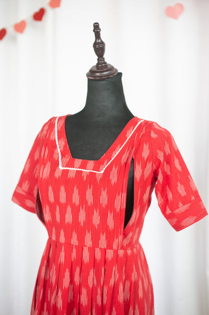 Love Frequency Maternity Feeding Dress