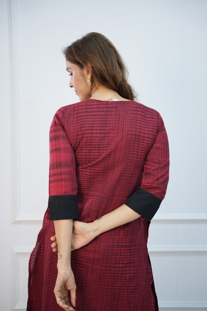 Red Rhythm Maternity Feeding Co-ord