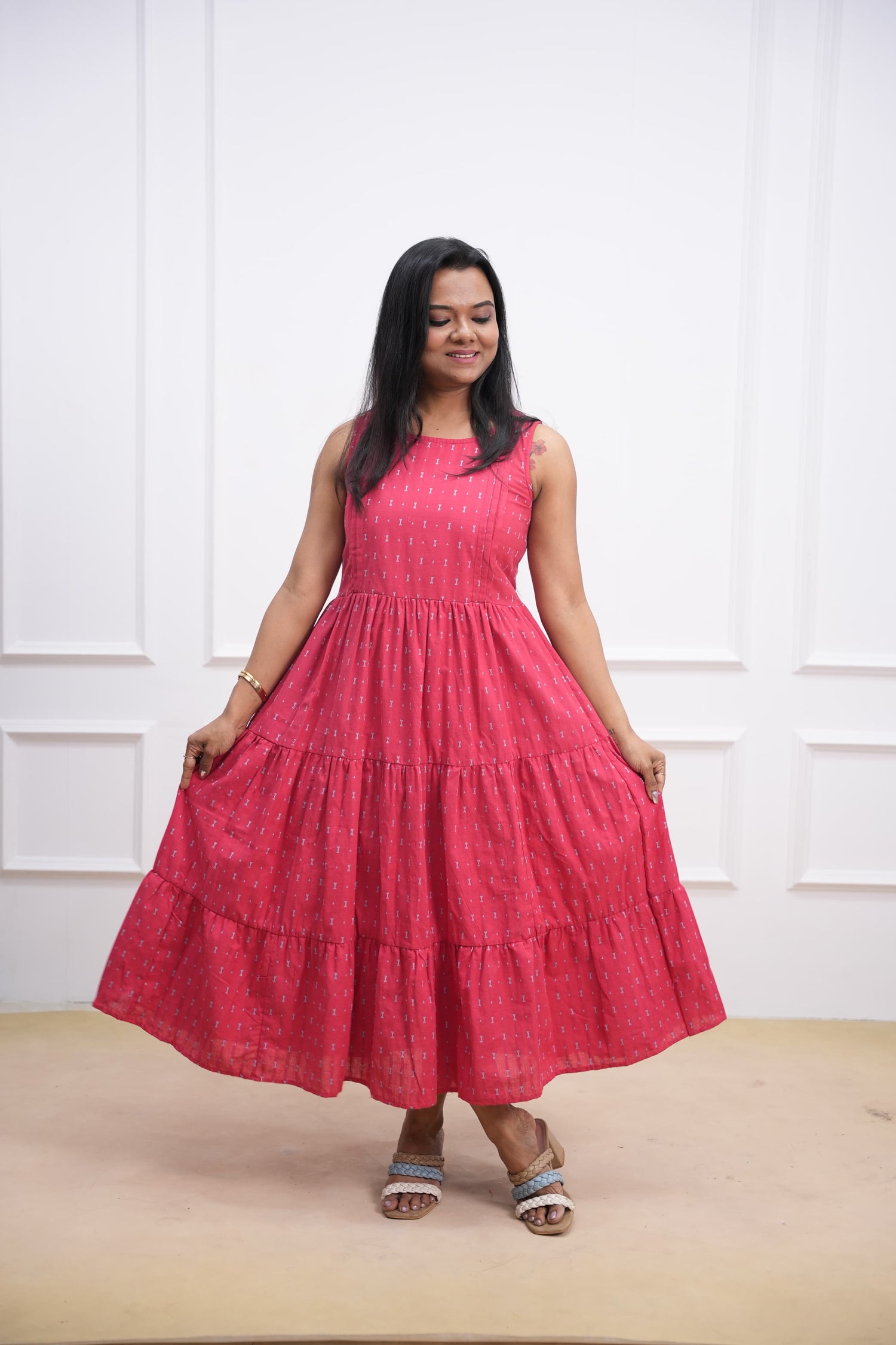 Checks &amp; Charms Maternity Feeding Dress