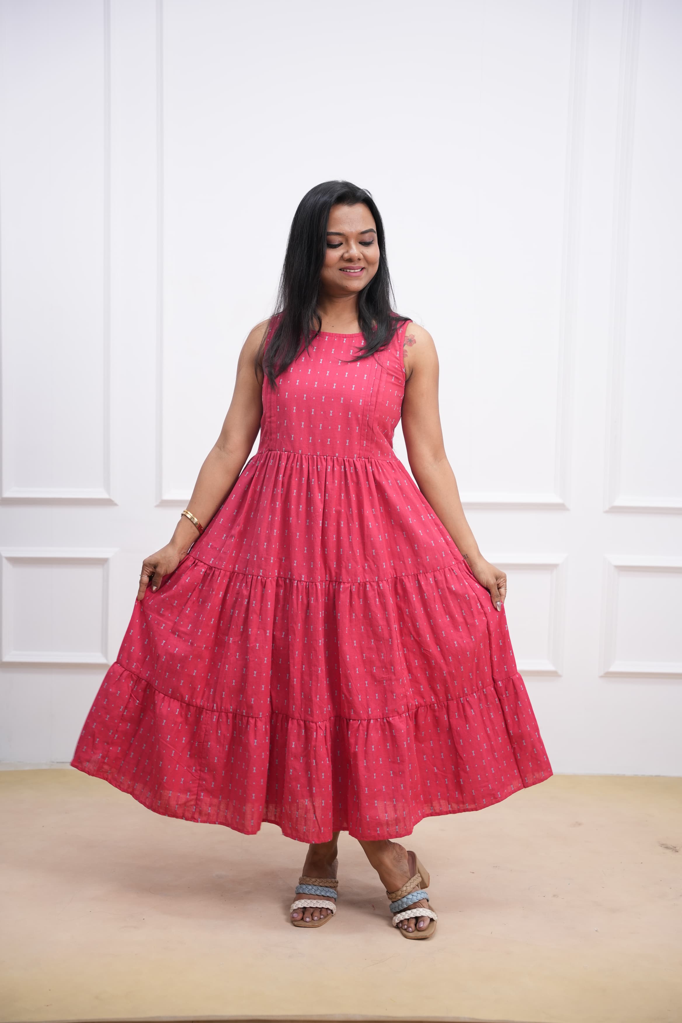 Checks &amp; Charms Maternity Feeding Dress