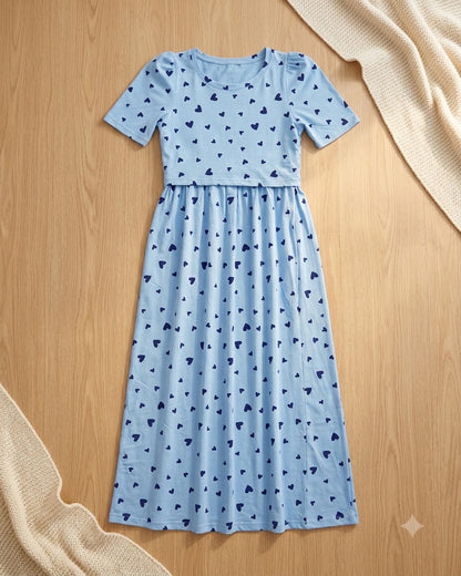 Hearty Blue Zipless Feeding maxi