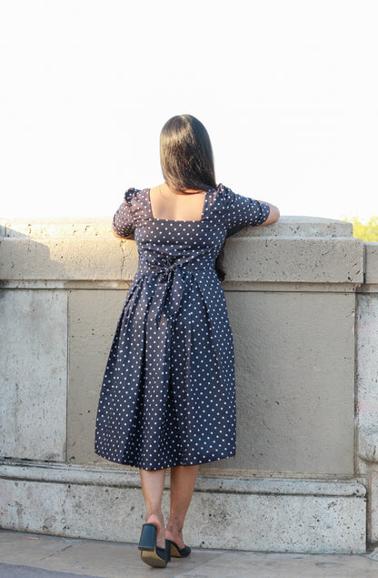 Prettiest polka Maternity Feeding Dress