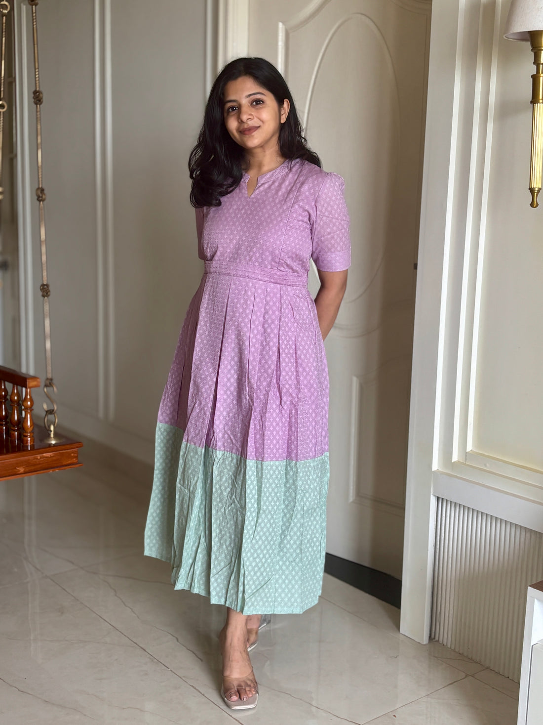 Purple Kiss Maternity feeding dress