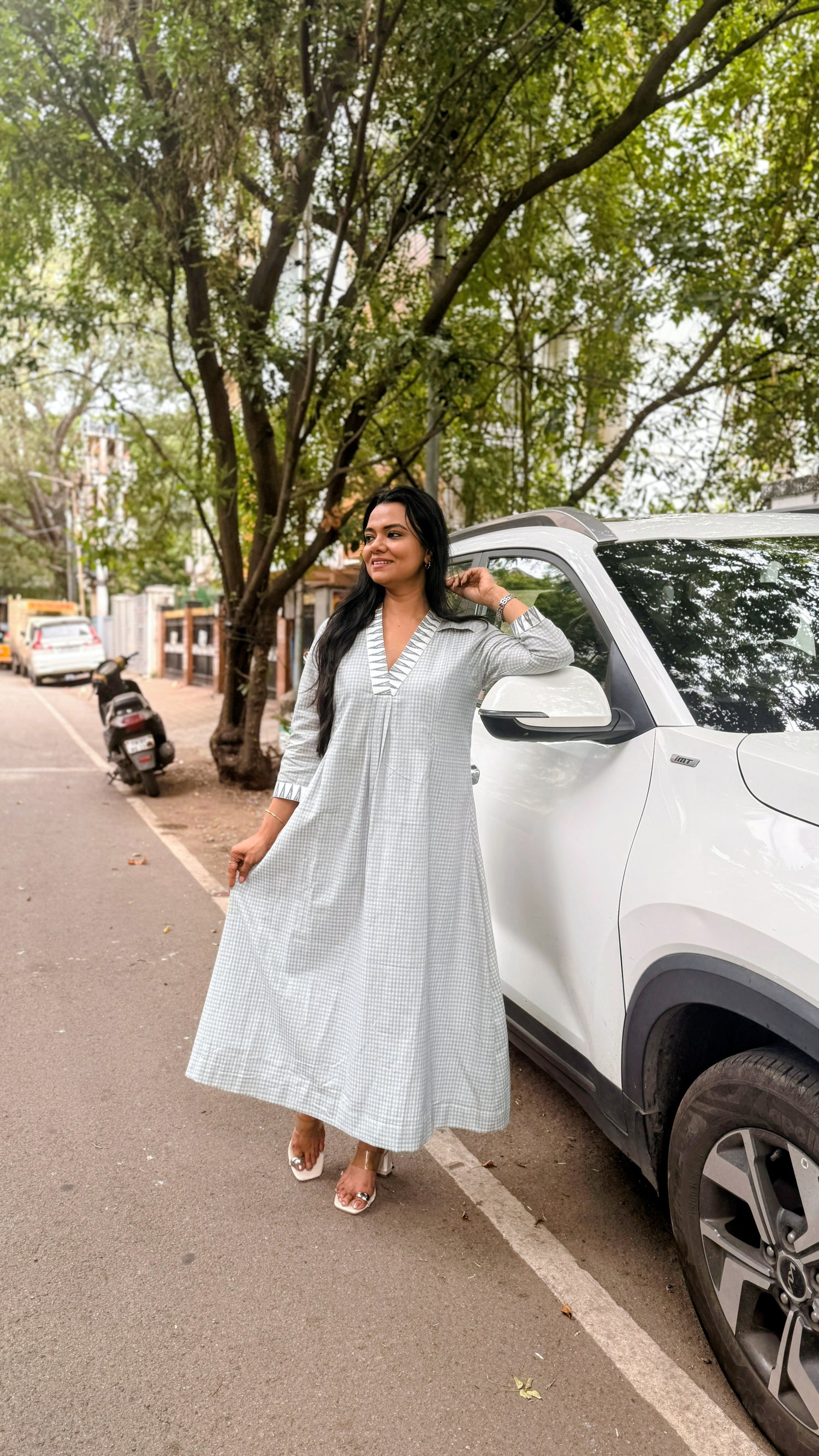 Silver Line Maternity Feeding Dress