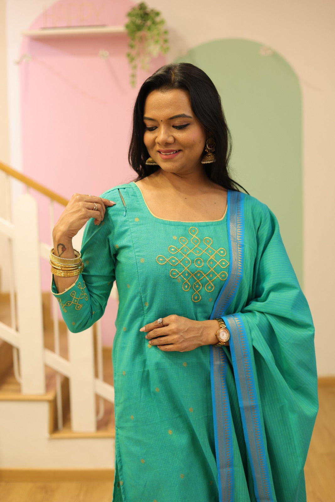 Alagu Maternity Feeding Salwar Set