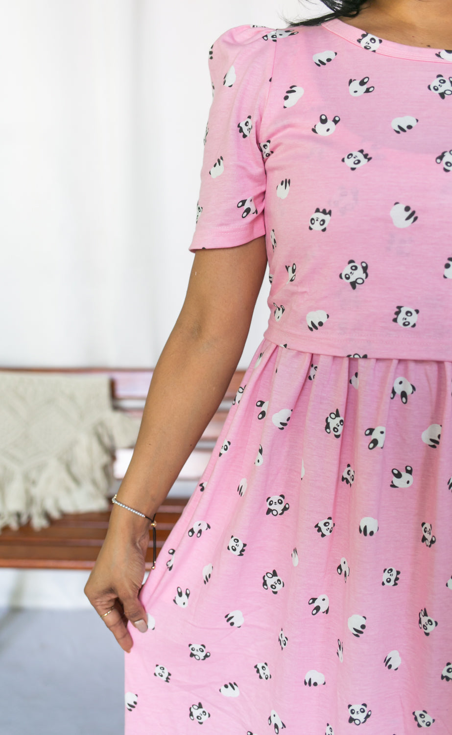 Playful Panda Zipless Feeding Dress