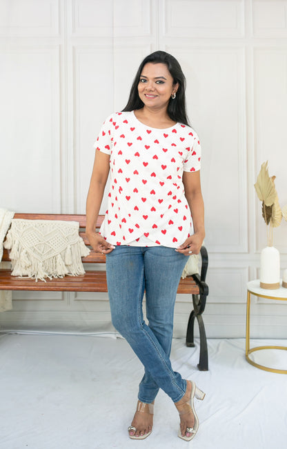 Wrapped in love zipless Feeding T-Shirt