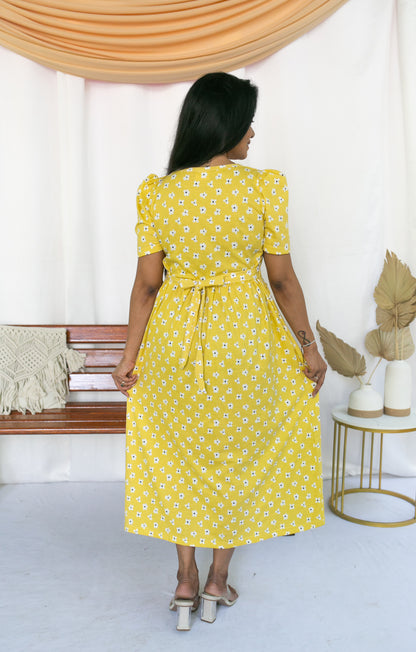 Daisy Dot Zipless Feeding Dress