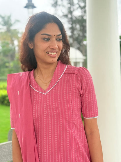 Paint me pink Maternity Feeding Salwar Set