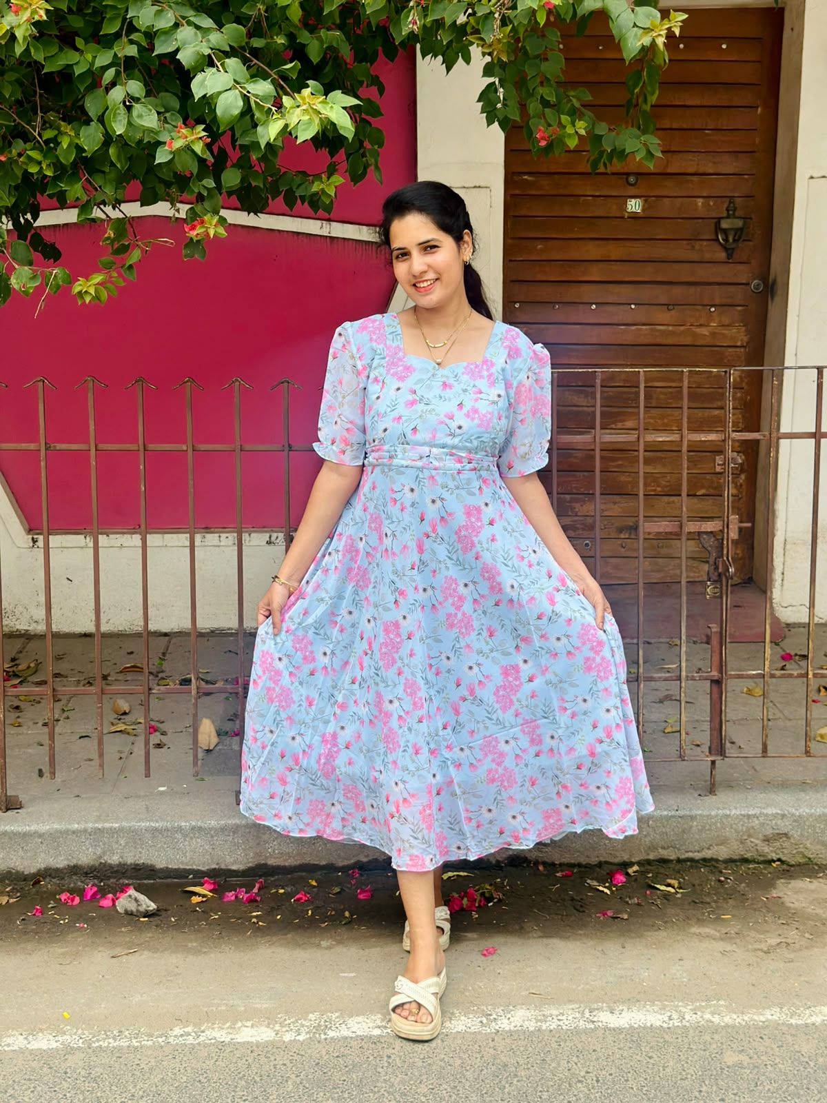 Sky is the Limit Maternity Feeding Dress