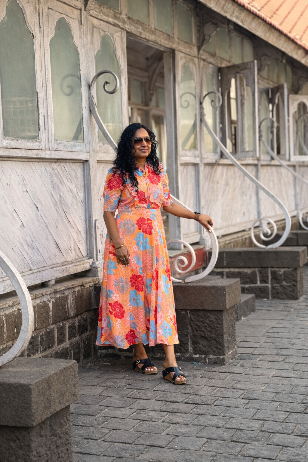 Birds of paradise Maternity Feeding Dress