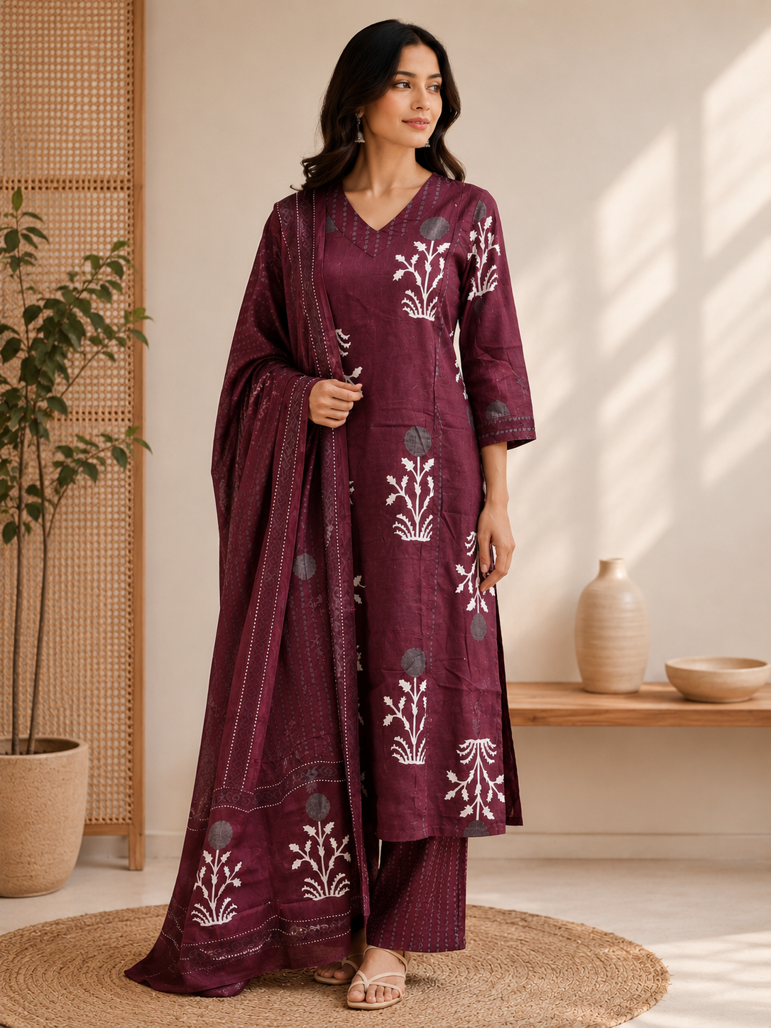 Maroon Muse Salwar set