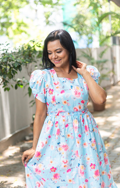 Dreamy Floral Maternity Feeding Dress