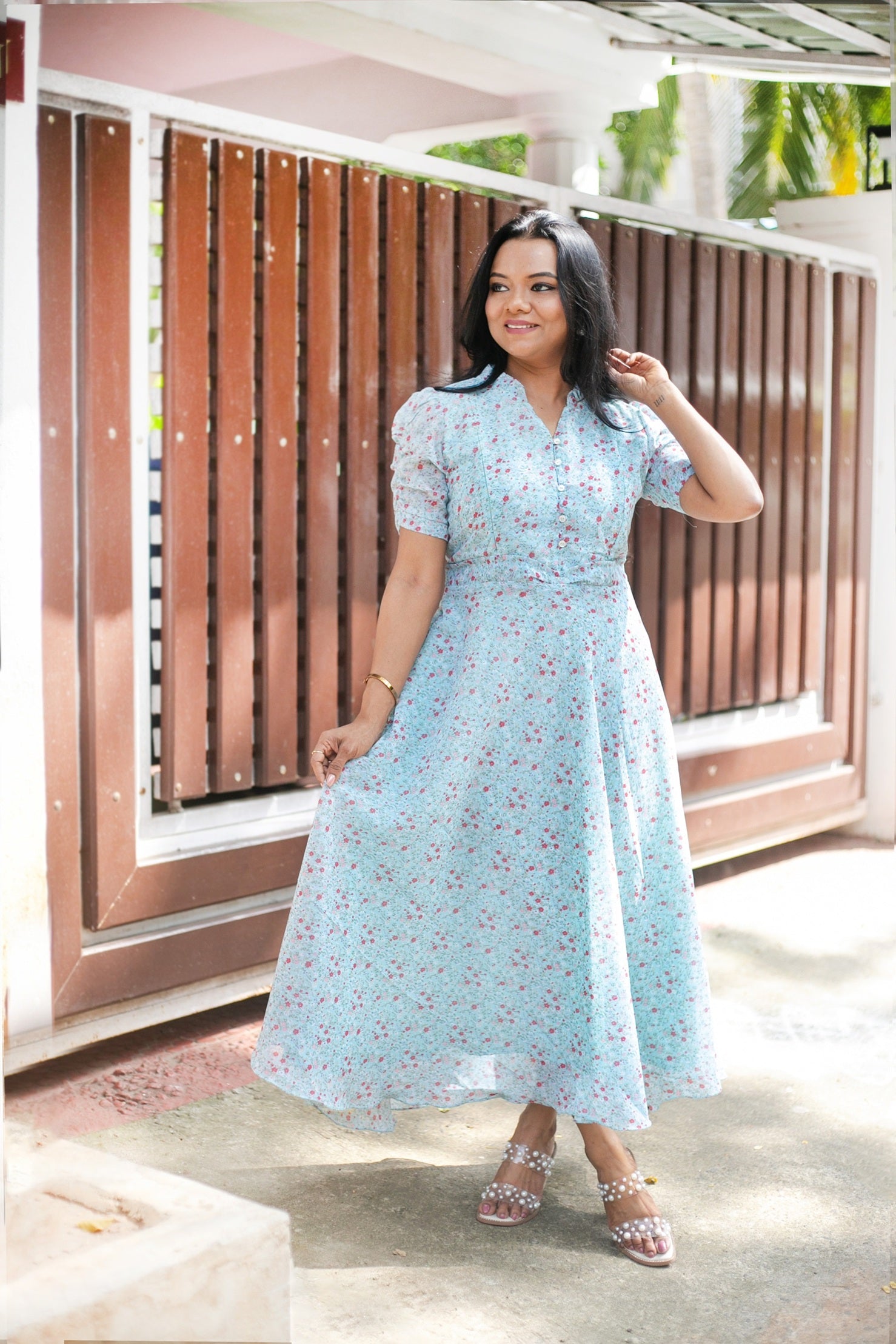 Little Blooms Maternity Feeding Dress