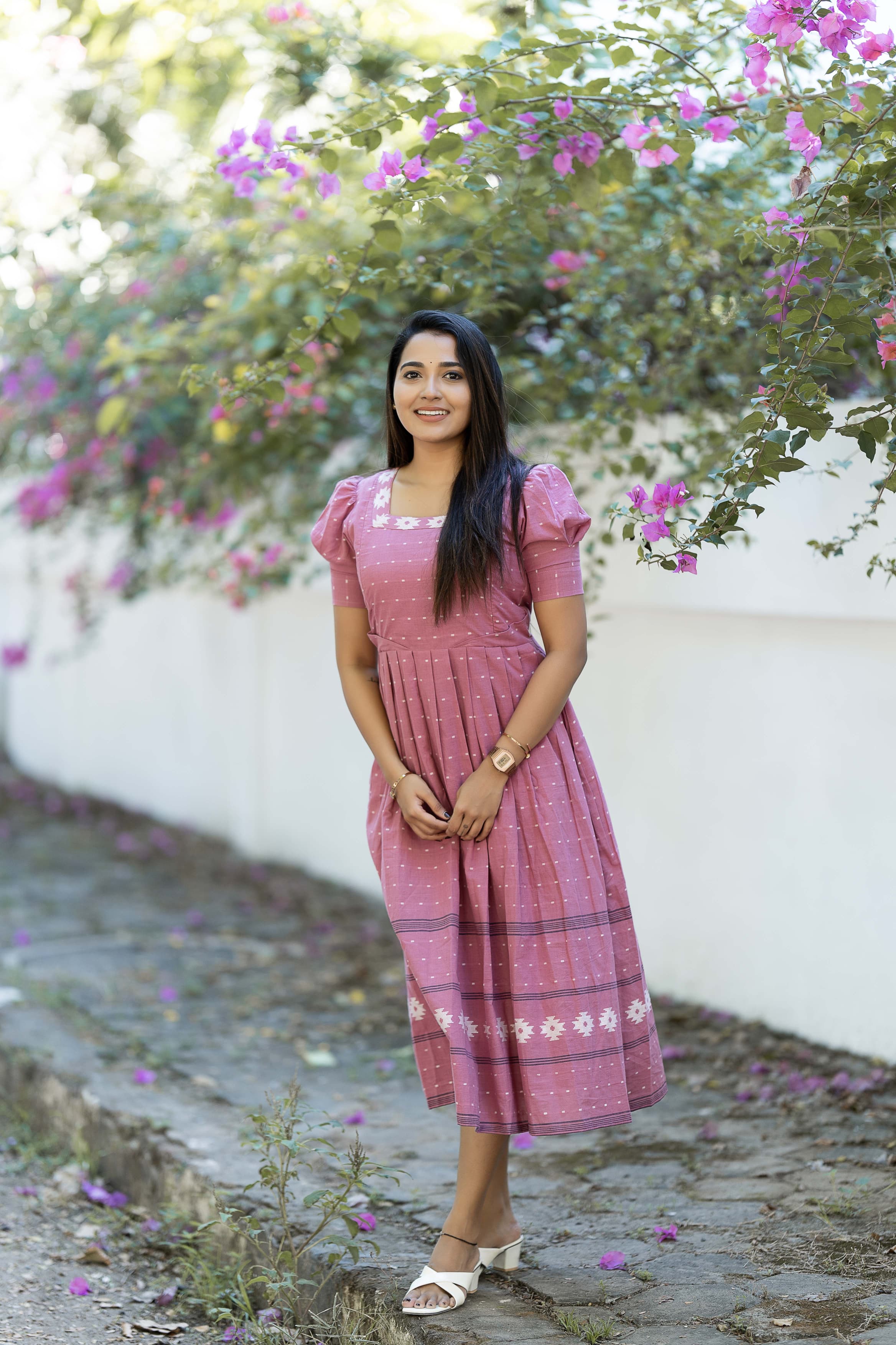 Blush Bloom Maternity Feeding Dress