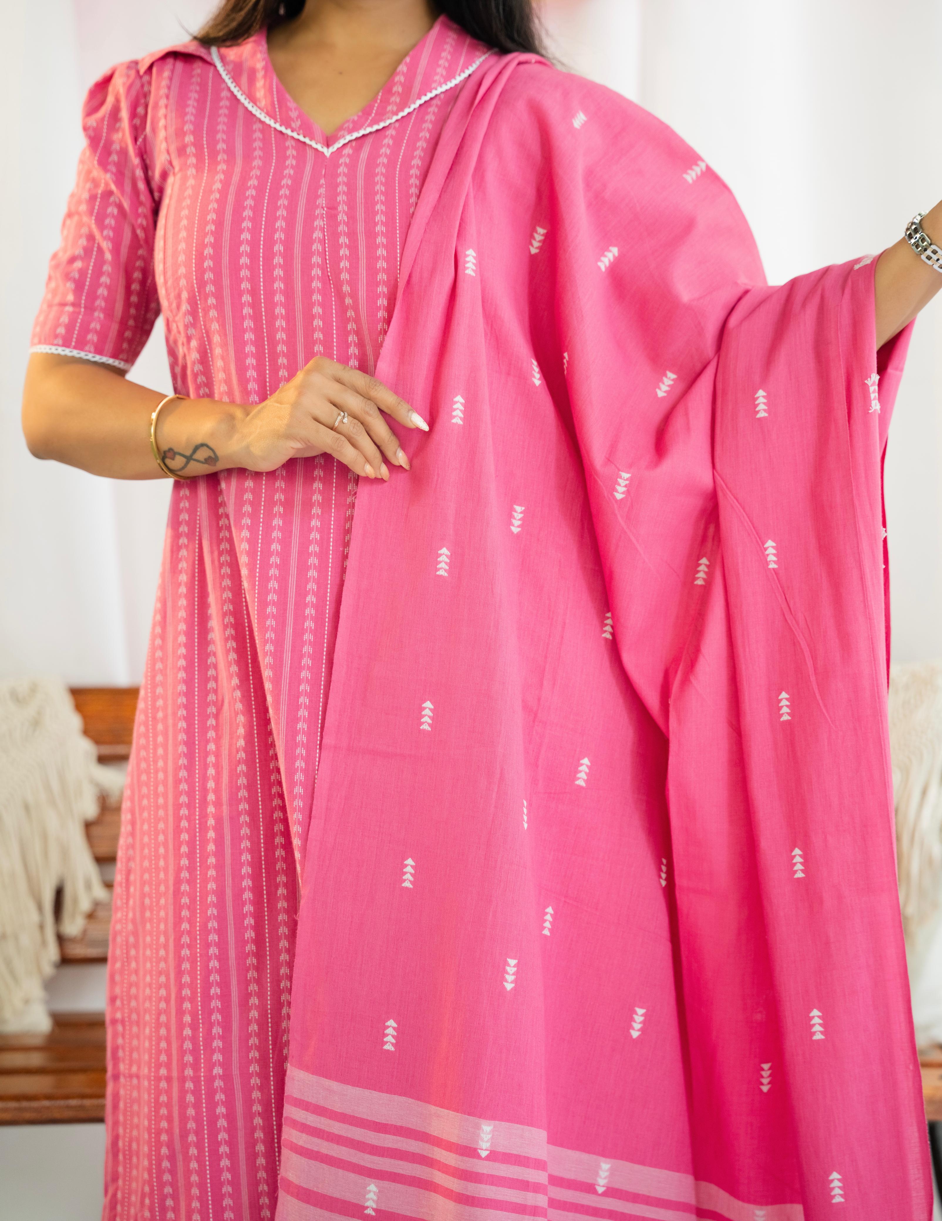 Paint me pink Maternity Feeding Salwar Set