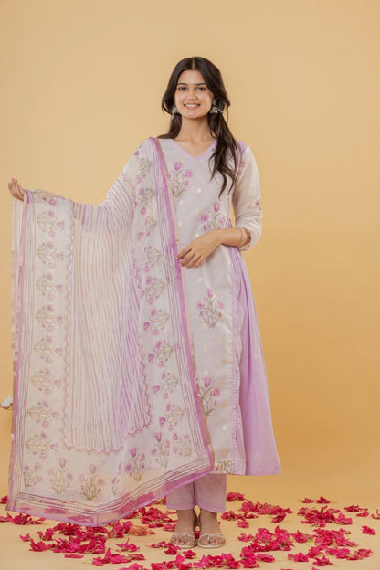 Lovingly Lavenderish Feeding Salwar Set