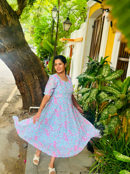 Sky is the Limit Maternity Feeding Dress