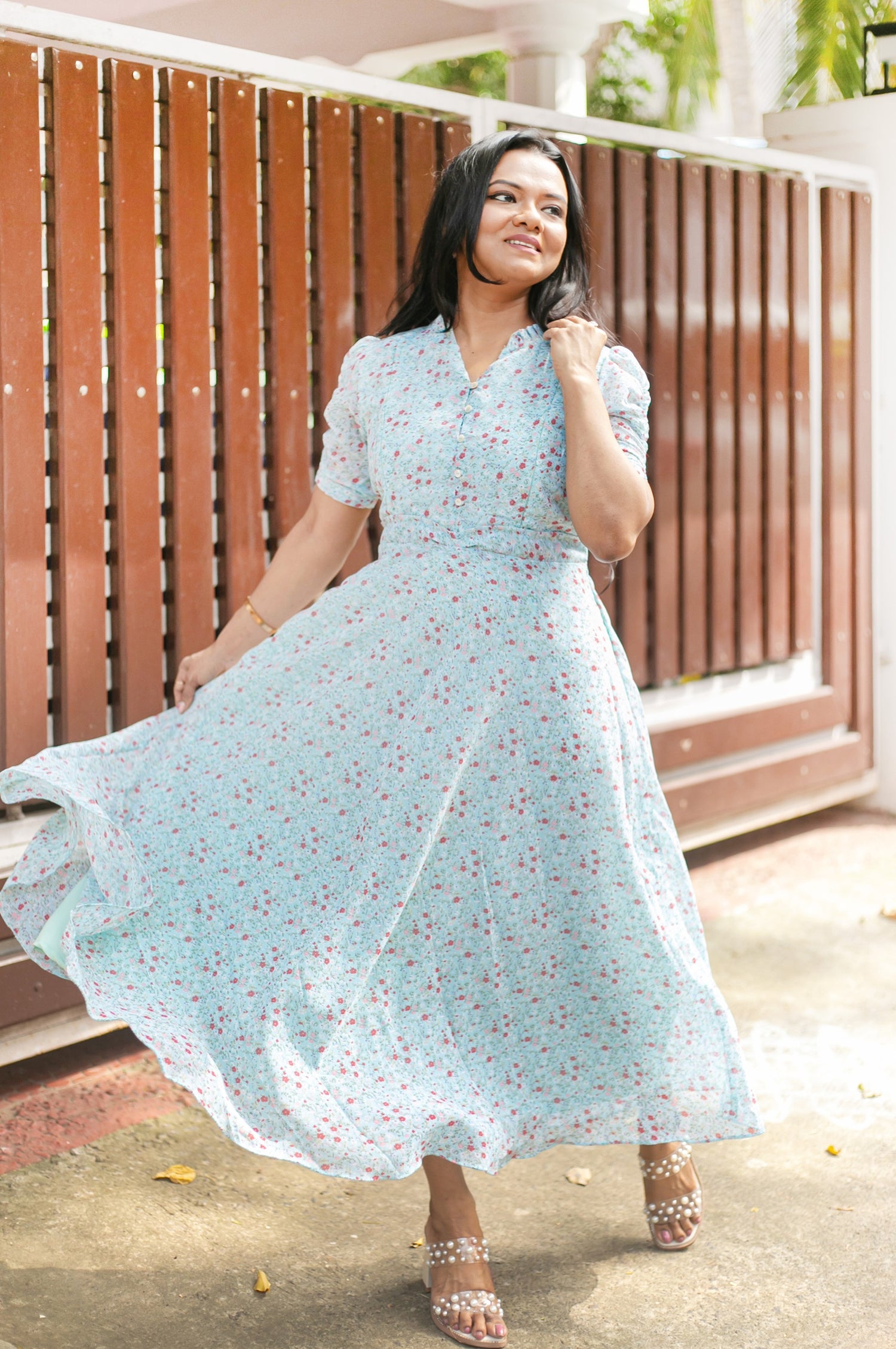 Little Blooms Maternity Feeding Dress