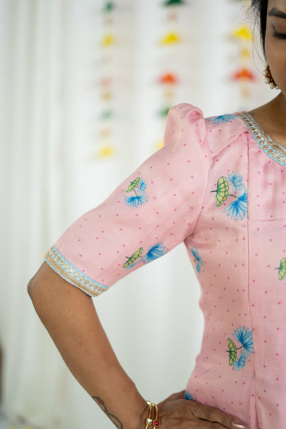 Pichwai Salwar Set ( Top and Dupatta)