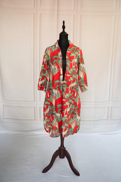 Savana Red Maternity Feeding Co-ord