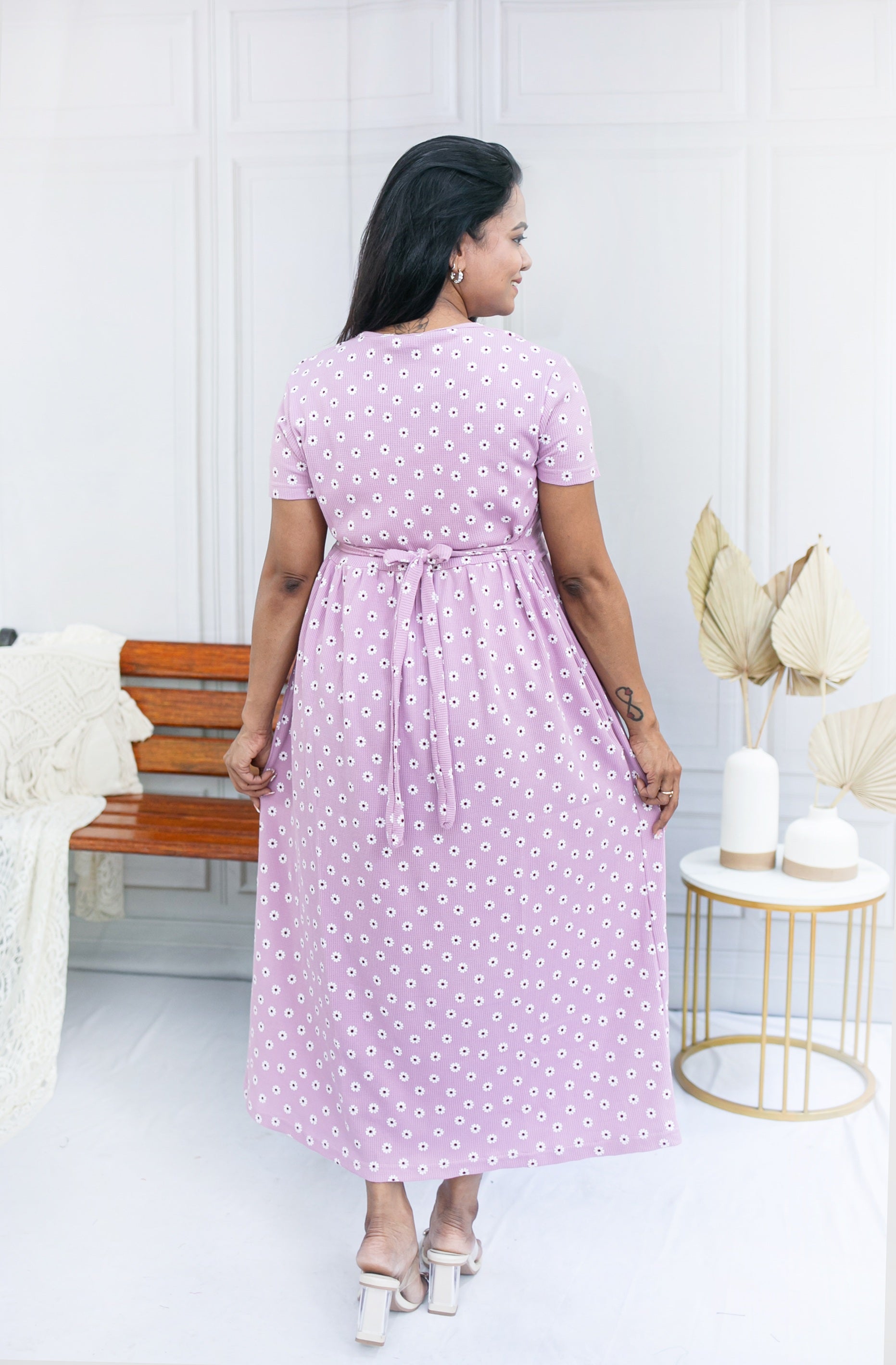 Dusty Rose Zipless Feeding Frock